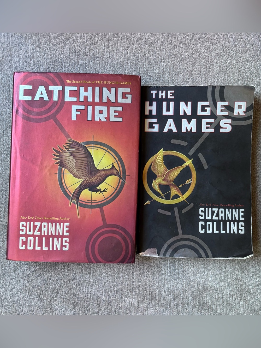 Suzanne Collins Hunger Games & Catching Fire Hardcover Paperback Scholastic
